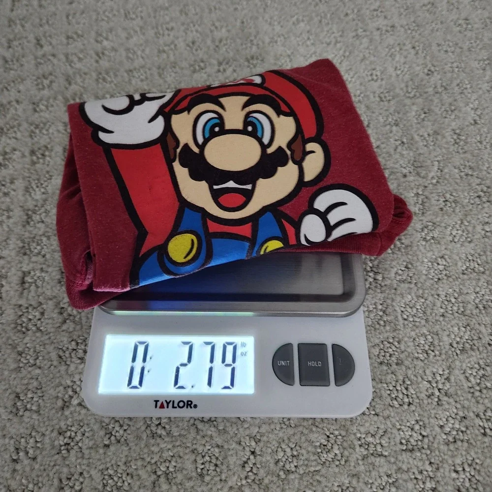 Nintendo Super Mario Kids Graphic T-Shirt‎ Red Size 7